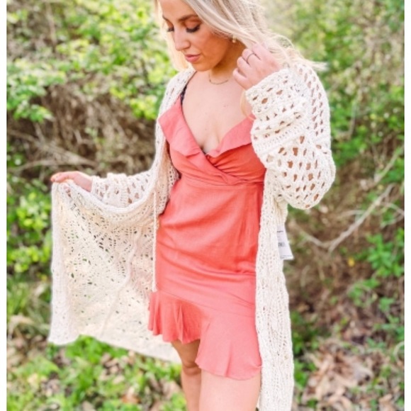 free people sweet talker crochet cardi